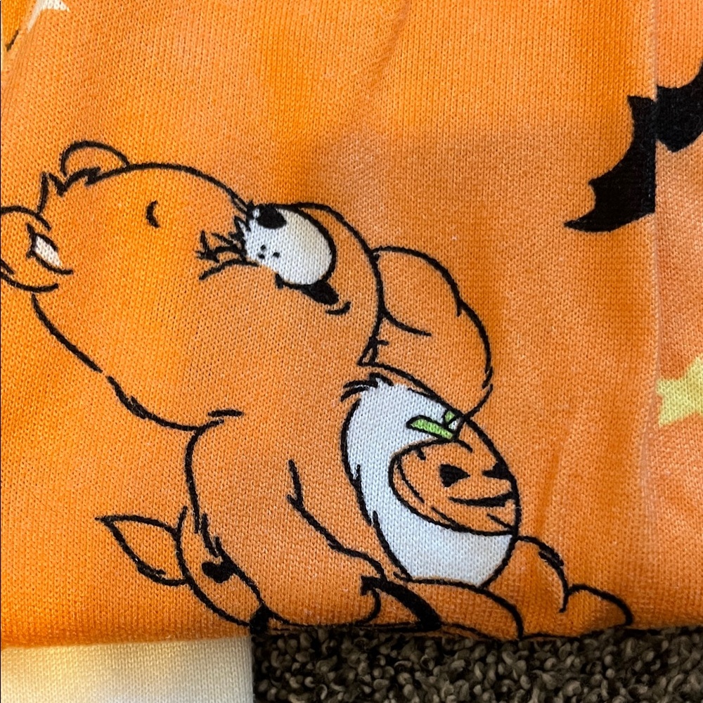 Halloween Care Bears Pajama Set with pumpkin knee high socks - Picture 5 of 11